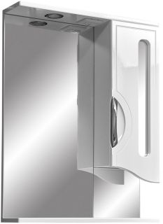 Зеркало-шкаф с подсветкой Stella Polar Сильва 60см белый SP-00000208